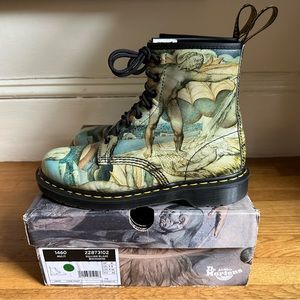 💫DOC Dr. Martens Tate Museum William Blake 1460 Boots UNISEX UK8 EU42 US: M9W10